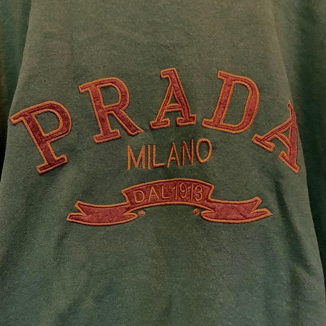 PRADA プラダ ヴィンテージ トレーナー スウェット 緑