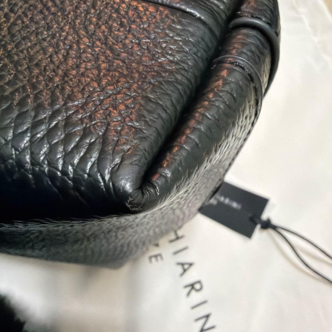 GIANNI CHIARINI アリファ 2WAY レザーバッグ M 黒