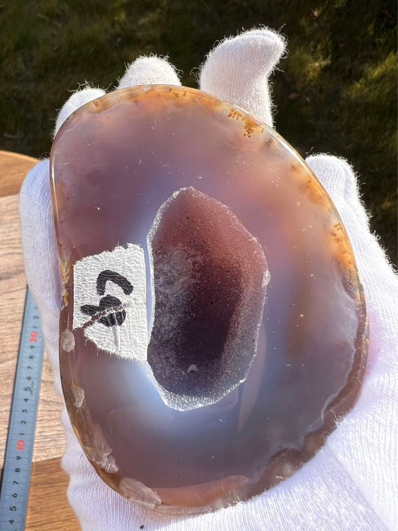 C9トレジャーメノウ 台付き 瑪瑙 風水 聚宝盆アゲート