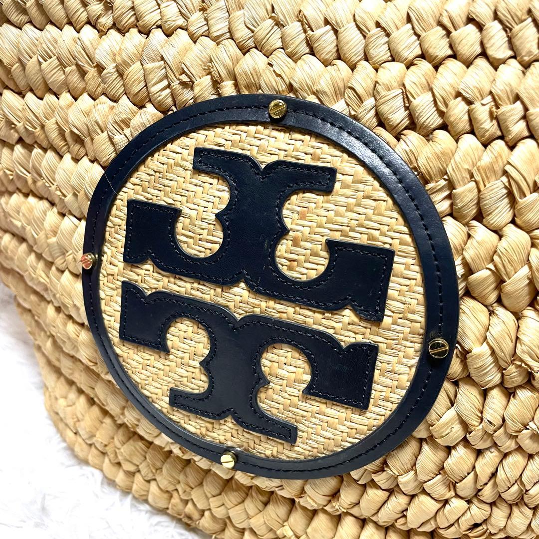 【未使用級】トリーバーチ かごバッグ チェーン ビッグロゴ ダブルT