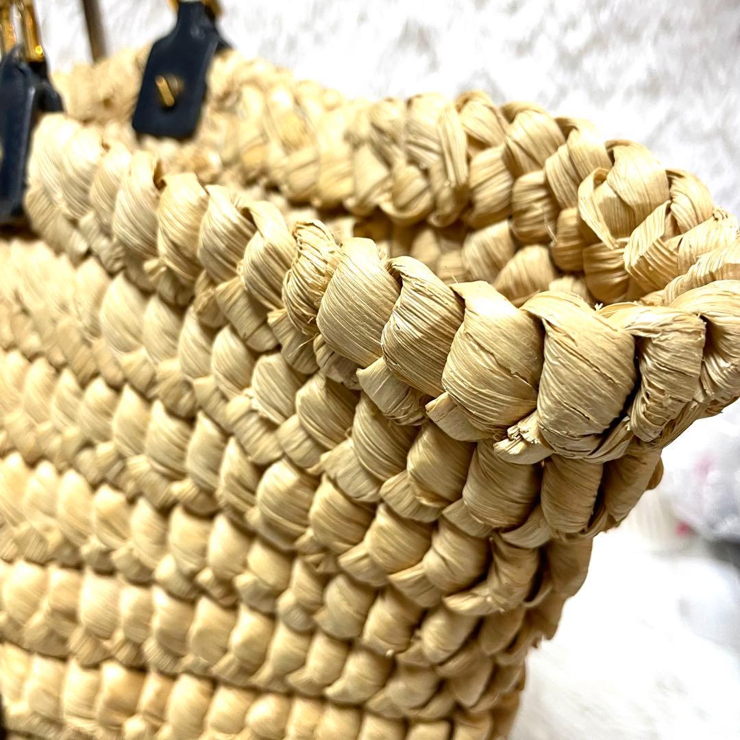 【未使用級】トリーバーチ かごバッグ チェーン ビッグロゴ ダブルT