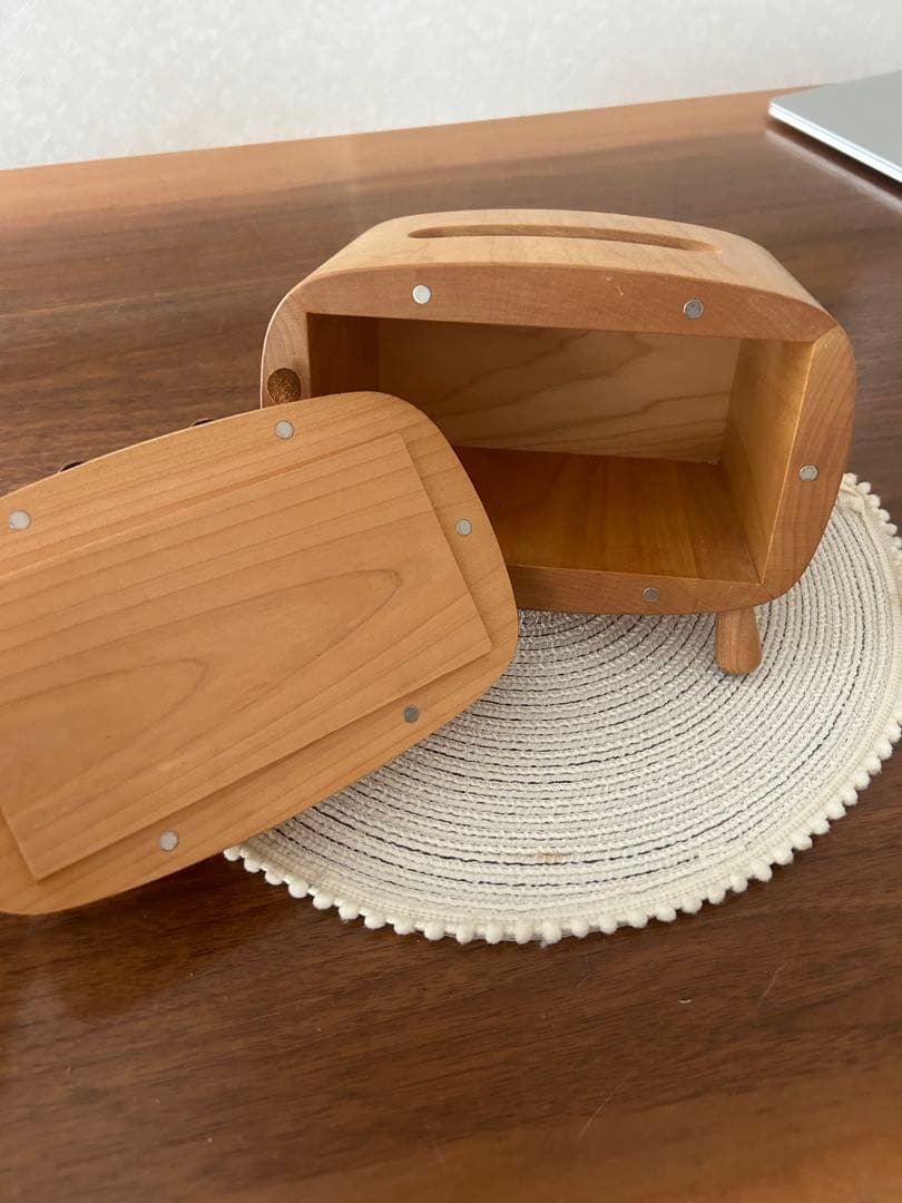 ティッシュケースカバー　ナチュラル　木製　カバ　おしゃれ　インテリア　置物　人気