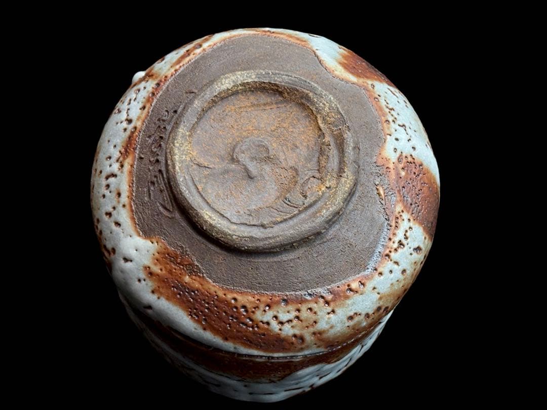 十三代【山口小左衛門】小左衛門窯 瀬戸紫志野茶碗 共箱共布栞付 R811163