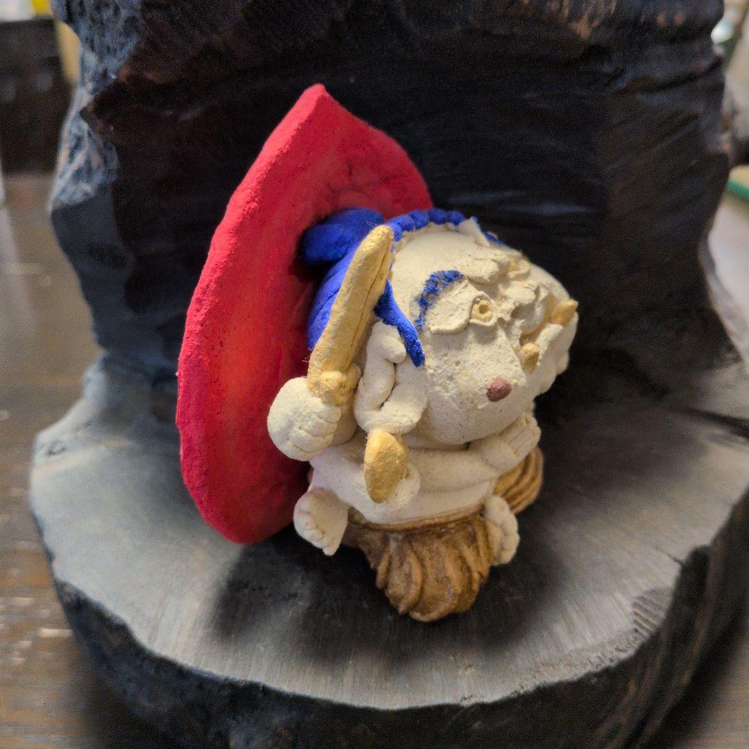 小林牧牛さんの閻魔さんの陶人形