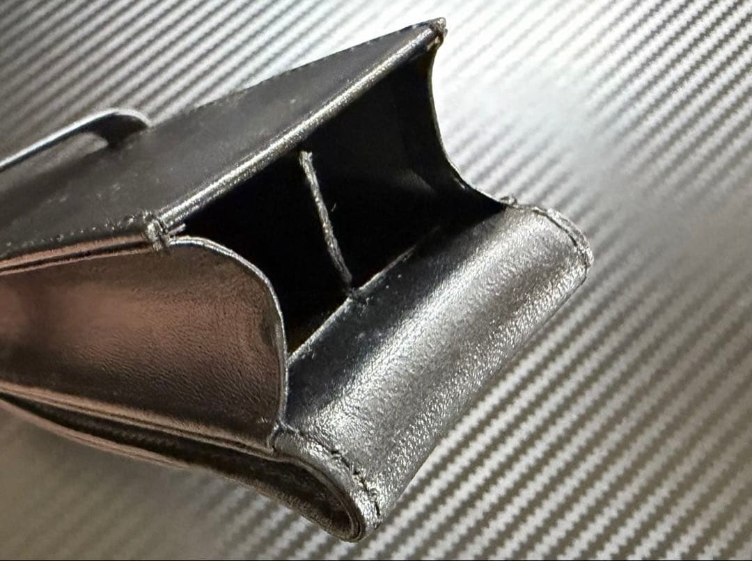 極美品 モンブラン シエナ 2本差し レザーペンケース ブラック