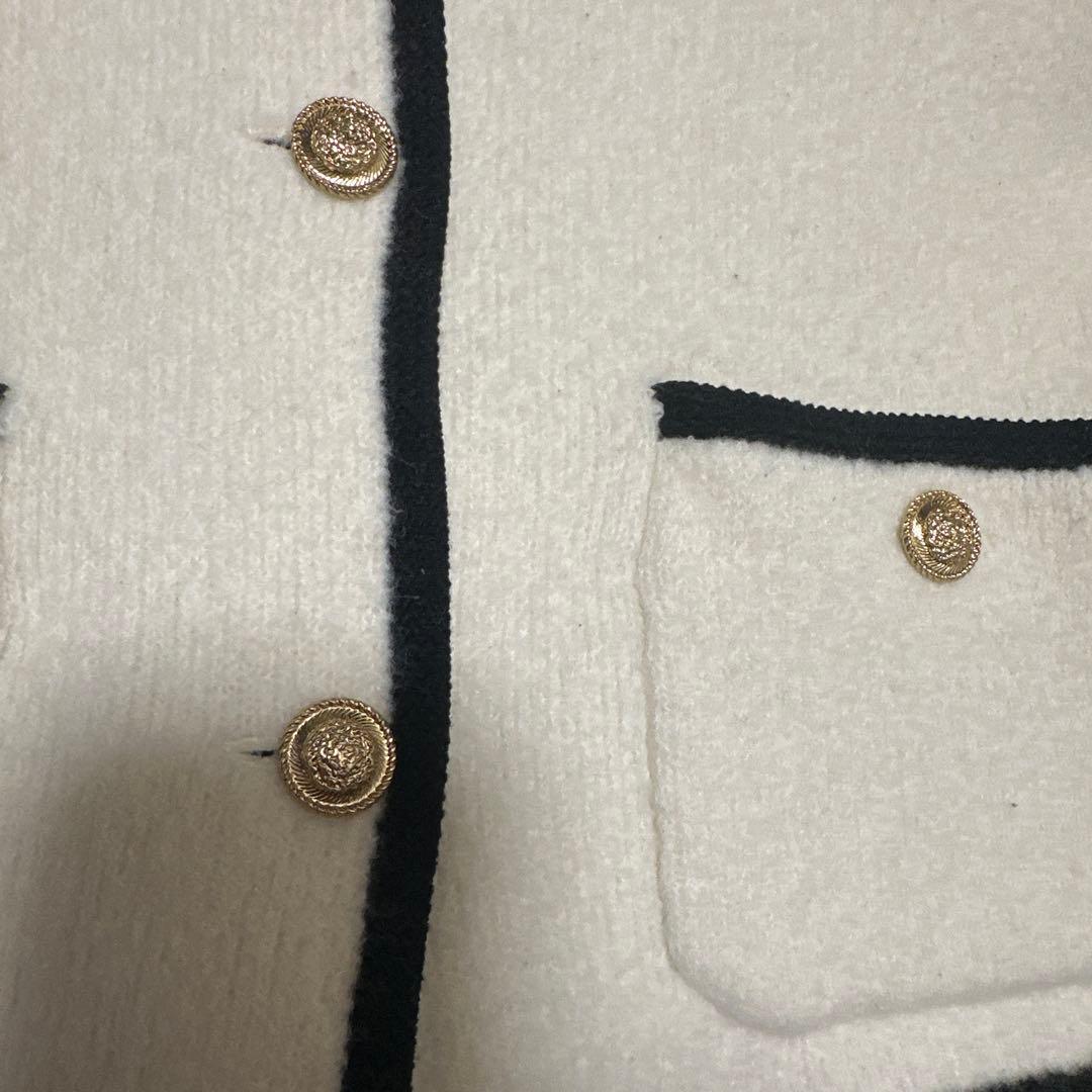 ANAYI ウールブークレカーディガン　アナイ　ジャケット　ニット　38