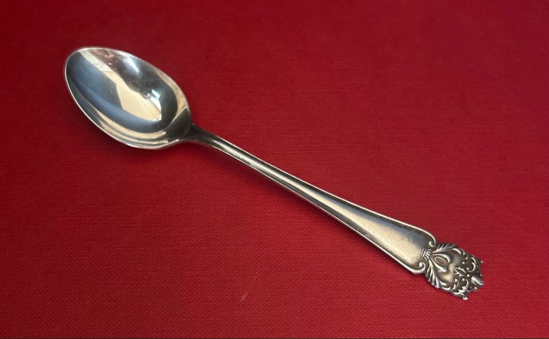 【SILVER】資生堂 永年勤続記念マーク入りスプーン