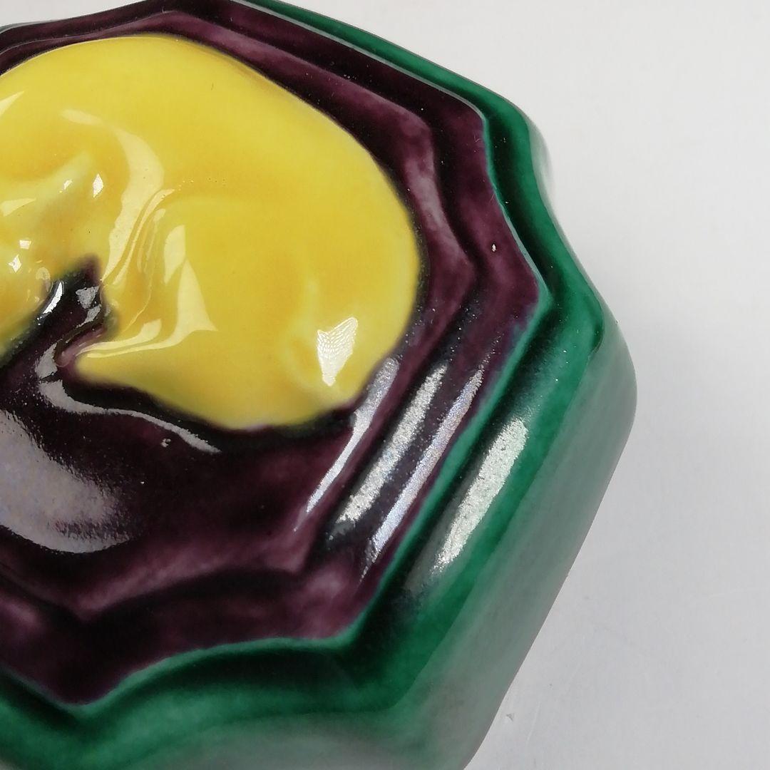 Ｗ３９　香合　『台牛』『高野昭阿弥 造』　共箱　茶道具