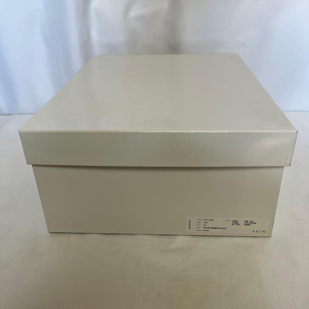 VEIN カウレザー チロリアン シューズ ブーツ 黒42