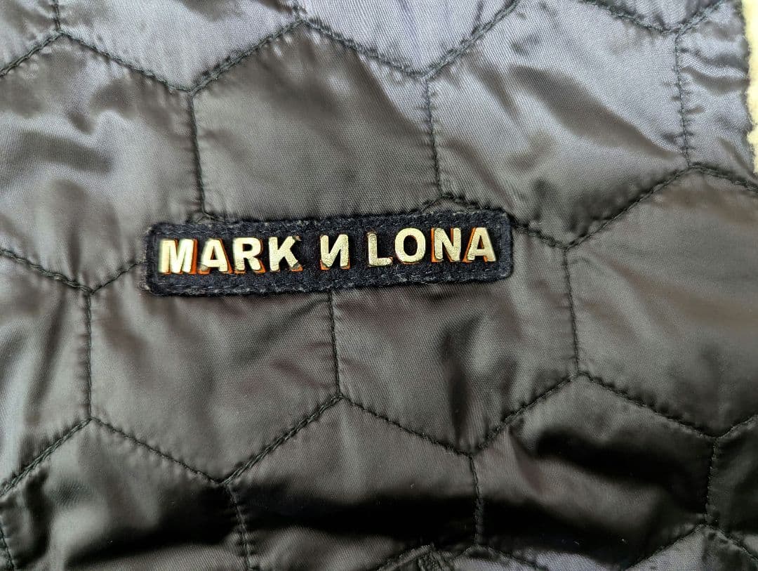 MARK & LONA フード付きジャケット ネイビー/クリーム