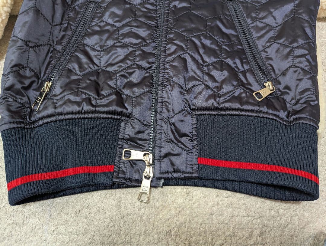 MARK & LONA フード付きジャケット ネイビー/クリーム