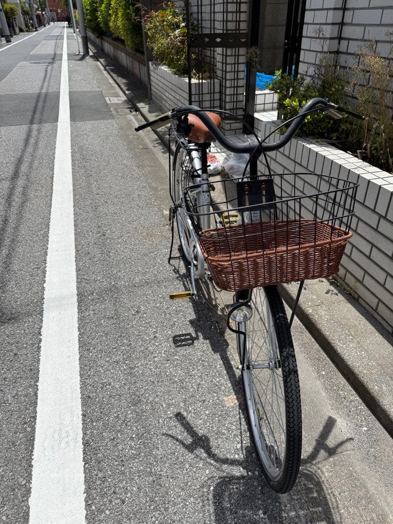 シルバー シティサイクル バスケット付き
