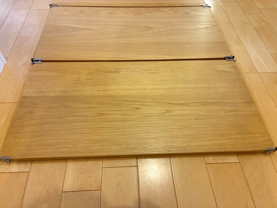 無印良品 ステンレスユニットシェルフ 追加棚 3枚セット オーク材 84cm B
