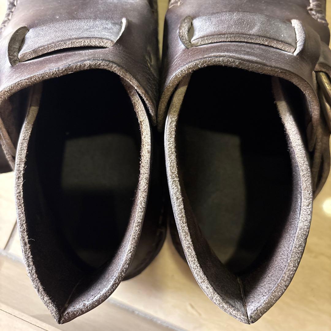 ダークブラウン バックル付き　ARROW MOCCASIN リングブーツ