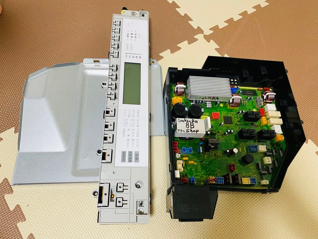 パナソニックドラム洗濯機制御基とパネルセットNA-VX800BR