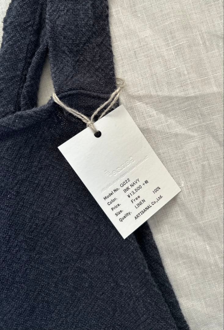 新品未使用★Gauze# ガーゼ ワークタブリエ　ワークエプロン　リネンエプロン