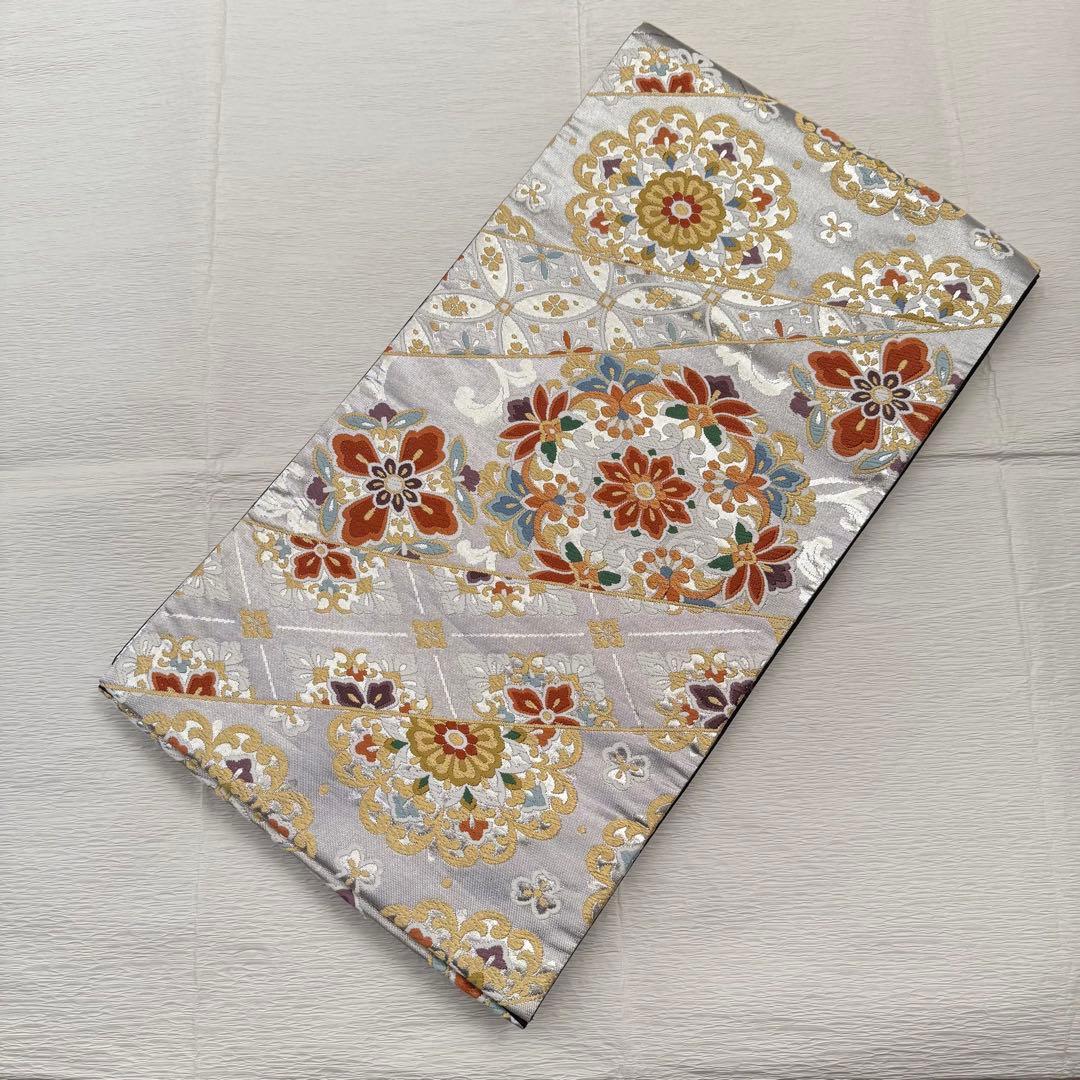 値引最終価格【志都香】正絹 袋帯 唐織 西陣織 振袖 訪問着 礼装 正倉院華文