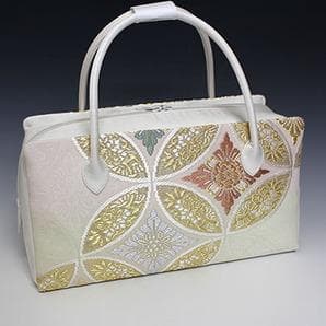 お洒落！！ 京都 西陣織 正絹帯地 使用 利休バッグ お茶席 241110