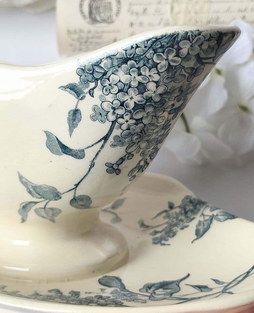 希少　美品　ジアン　LILAS 　ソーシエール　フランスアンティーク