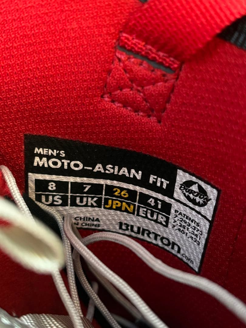Burton MOTO スノーボードブーツ ブラック/レッド
