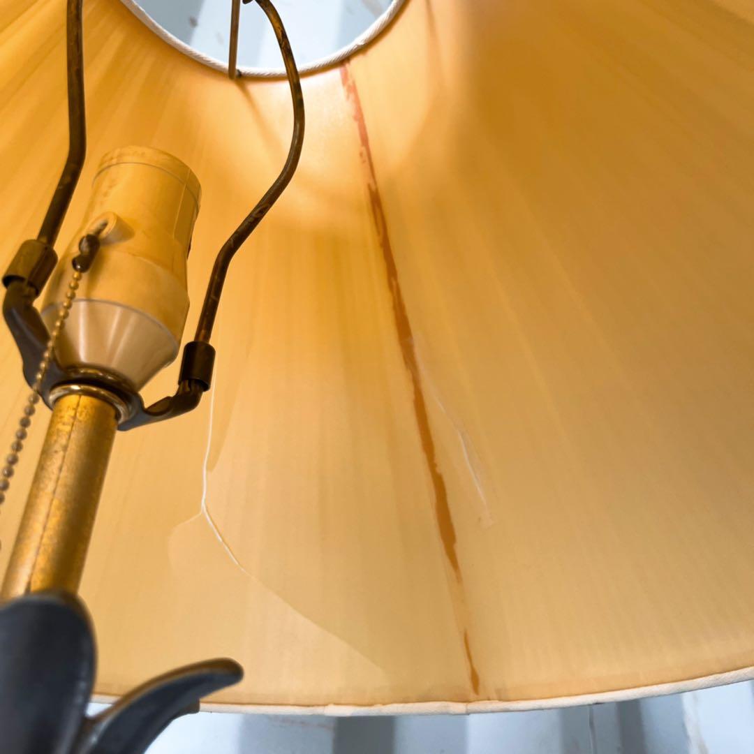 取付無料！高級ヨーロピアンアンティーク 大理石天板ライト付きナイトサイドテーブル