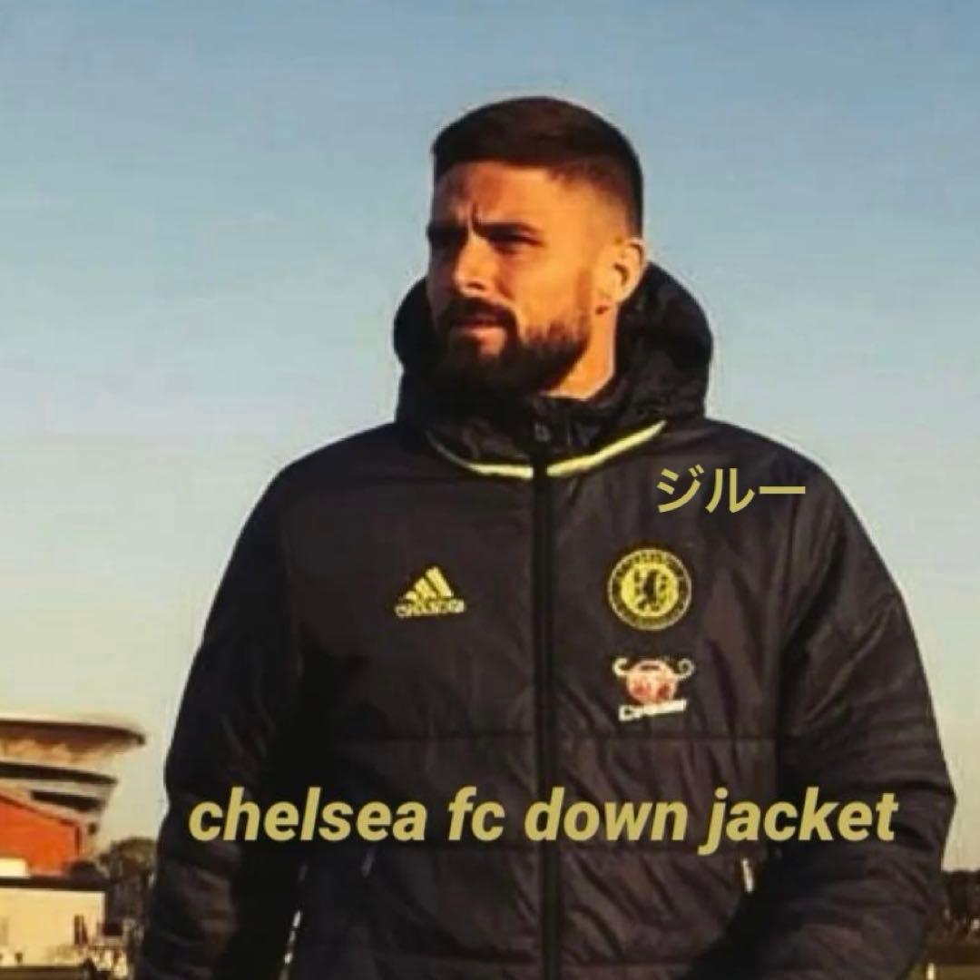 【希少】Chelsea 選手支給品 ダウンジャケット　プリマロフト adidas