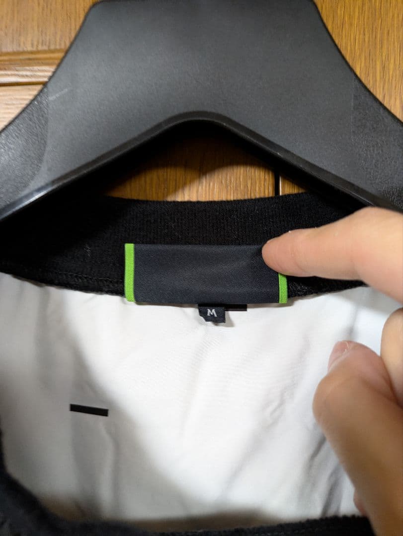 (美品) サイコバニー 2WAYダウンブルゾン 黒×白 総柄 袖着脱可