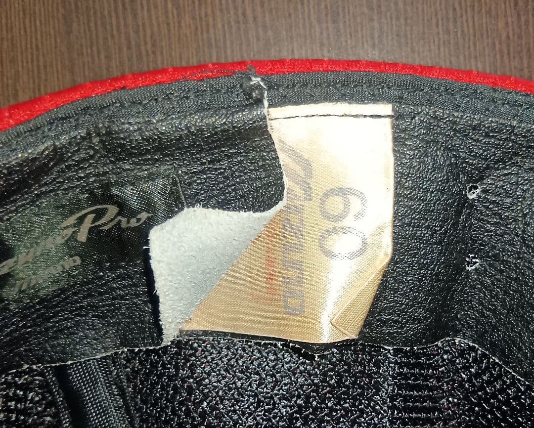 【実使用】広島　東洋　カープ　永川　キャップ　帽子　ミズノプロ　60㌢