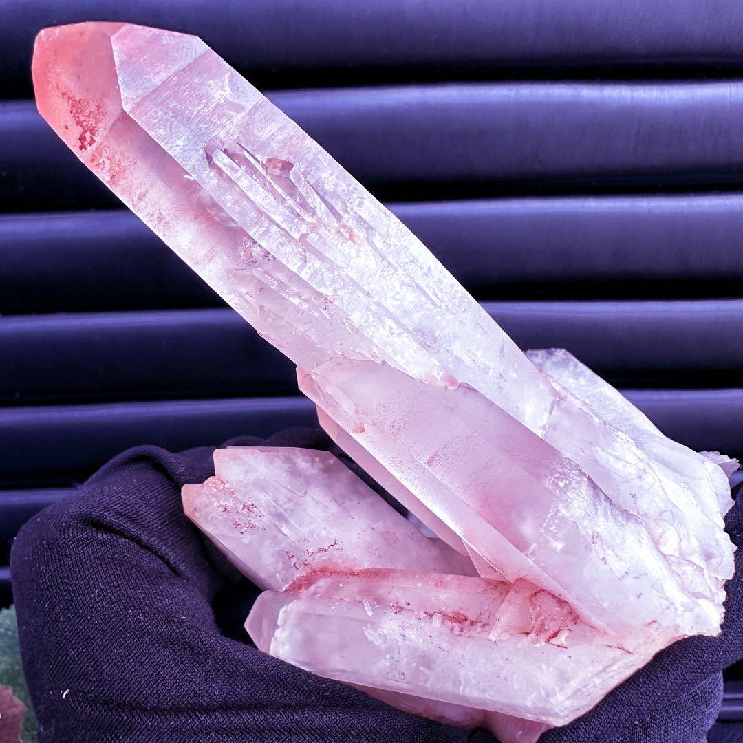 希少❗️絶品❗️超綺麗♡超強いパワー ピンクヒマラヤ クラスター水晶天然石A1535