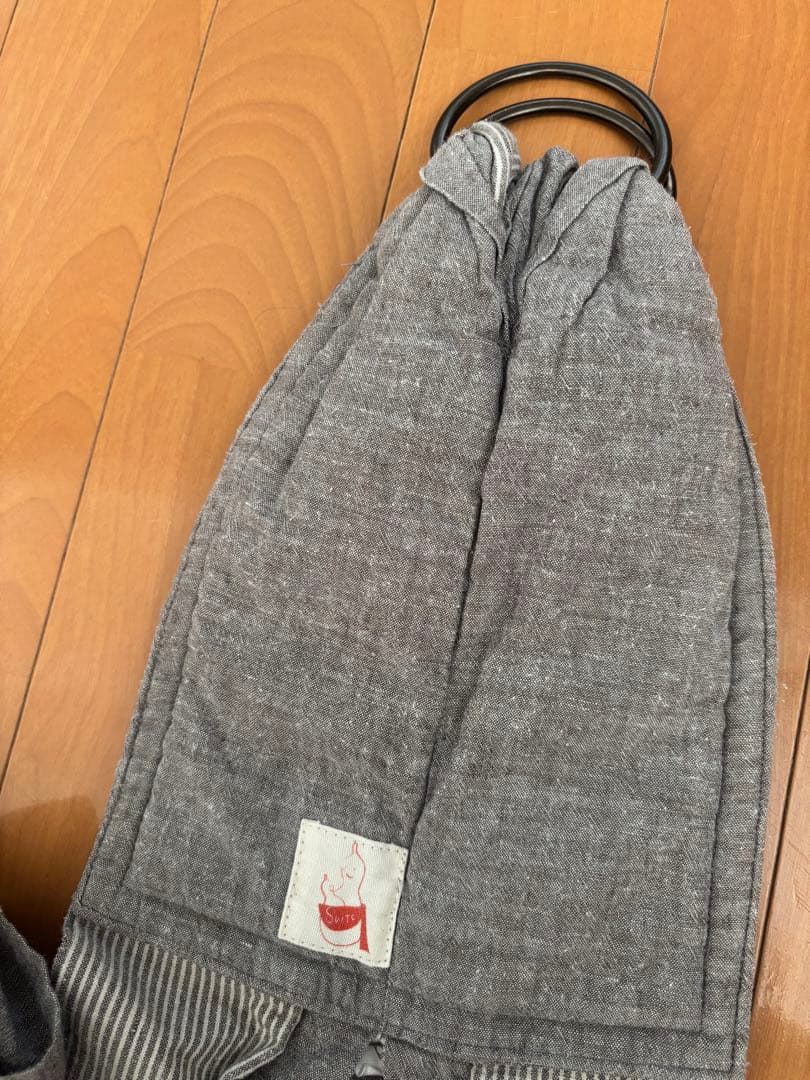 みひかるサロン/グレー ストライプ スリング/ まるまる育児