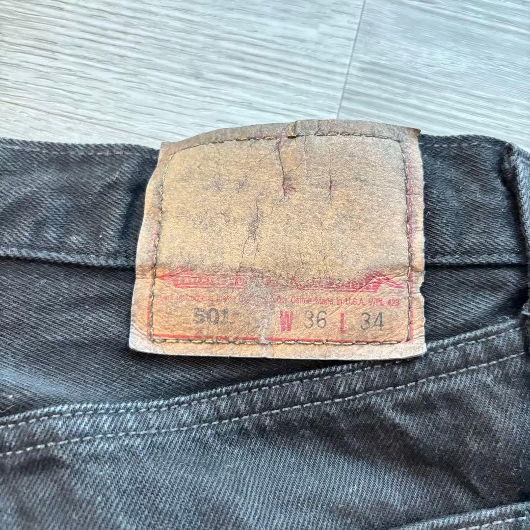 90年代 USA製 Levi’s 501 黒フェード ストレート#477