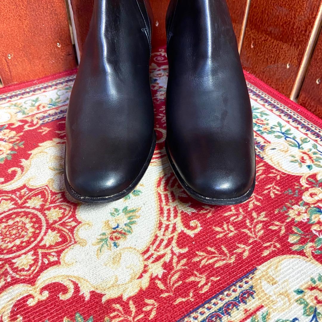 HERMES エルメス バックル アピ レザー ショートブーツ