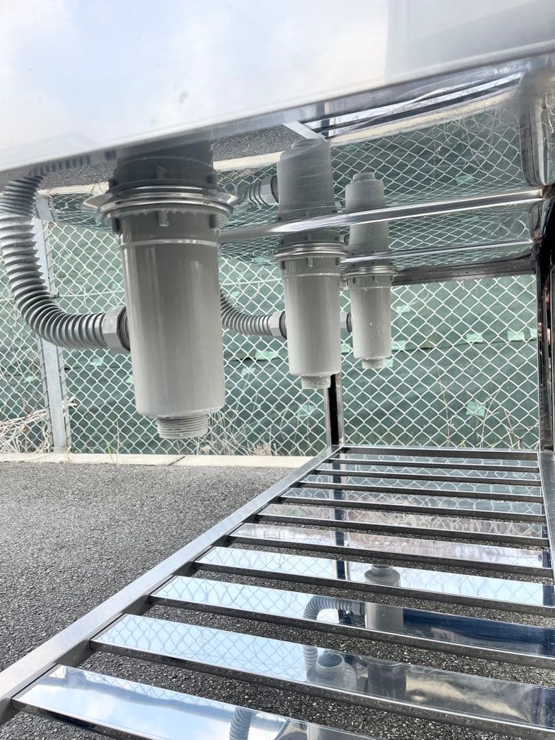 未使用 ステンレス3槽シンク 流し台 1200×600×800