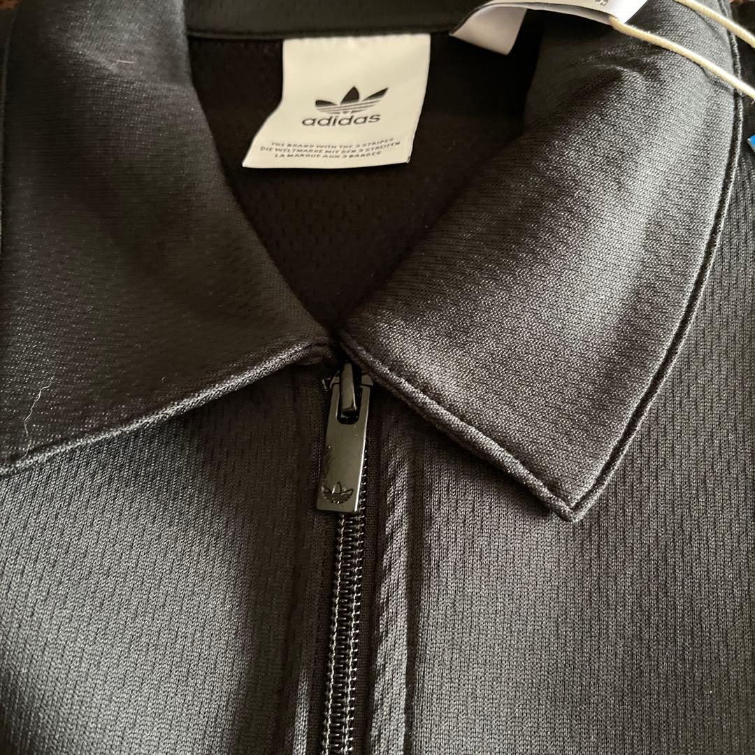 新品タグ付きadidas トレフォイルロゴ　ブラック ジャージジャケット