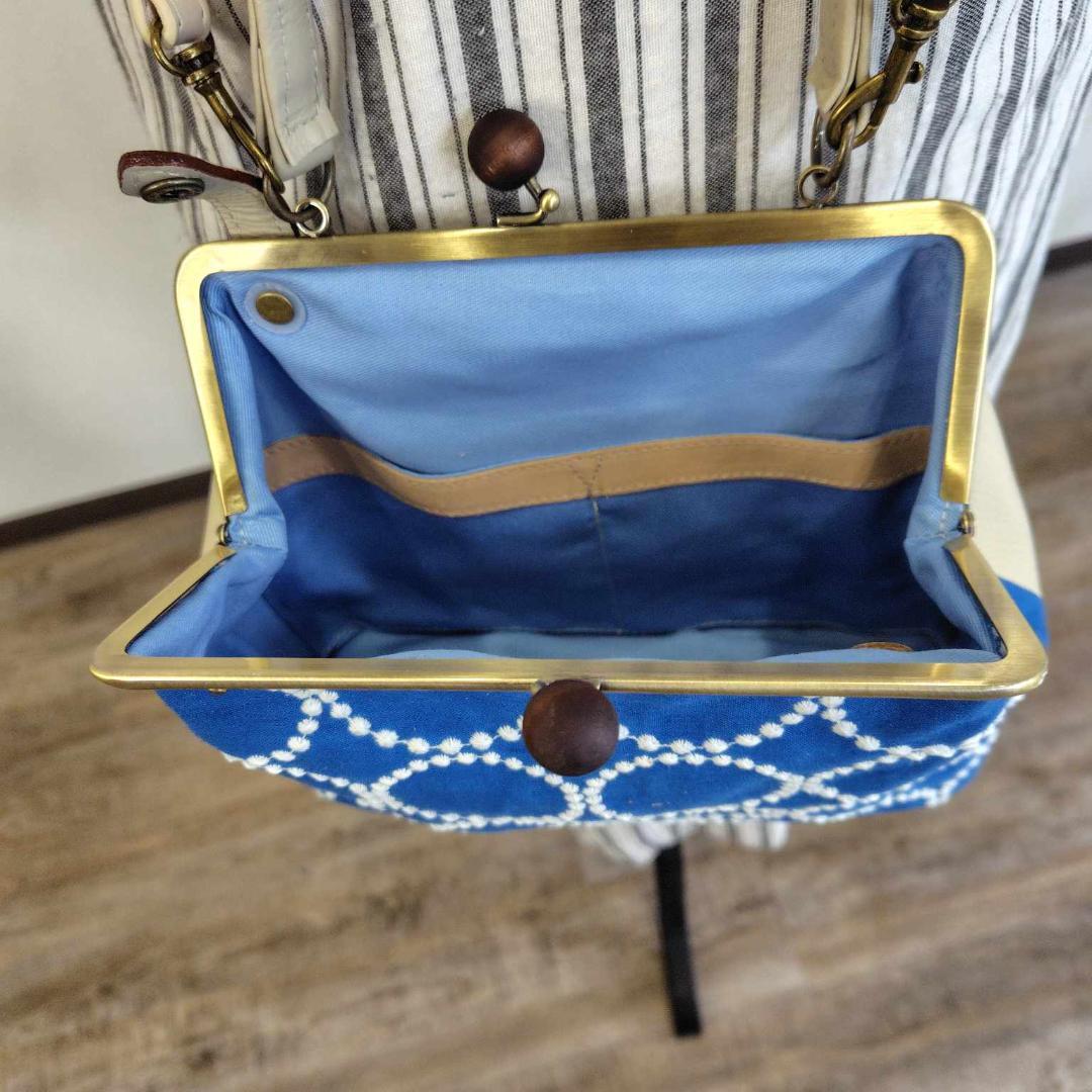 ミナペルホネン/2025tambourineタンバリンチャコール/木玉がま口ショ