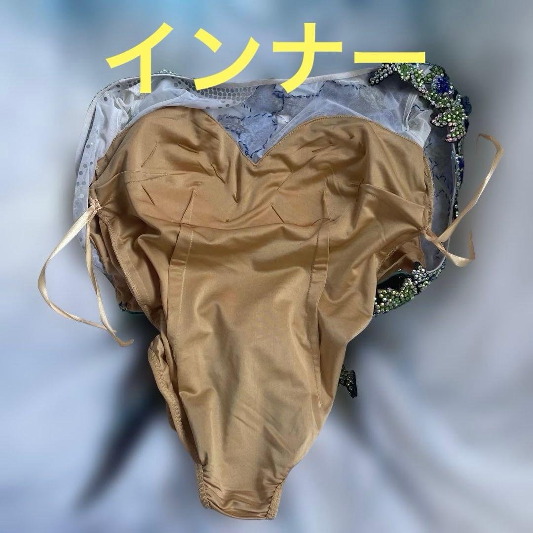 社交ダンス　スタンダードドレス　プリンセス　濃紺ベルベット　M