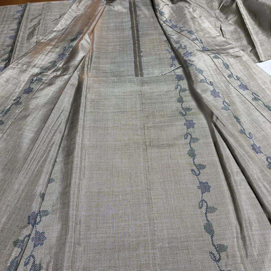 大島一元織　単衣ロング￼道中着