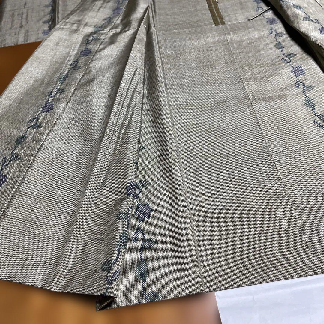大島一元織　単衣ロング￼道中着