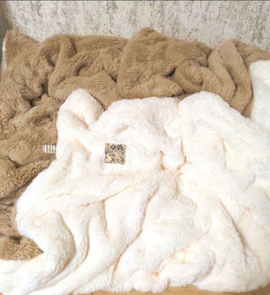 ２枚。☆SUZUYA☆❤みかん＊超レア❤厚手✳極暖柔やわ☆シングルお布団