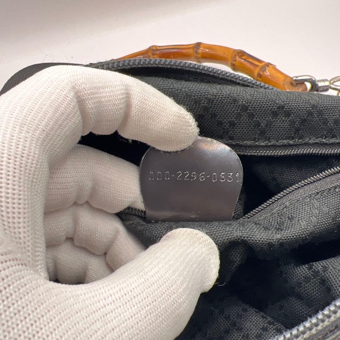 ✨美品✨GUCCI ショルダーバッグ ワンショルダー　バンブー　ブラック