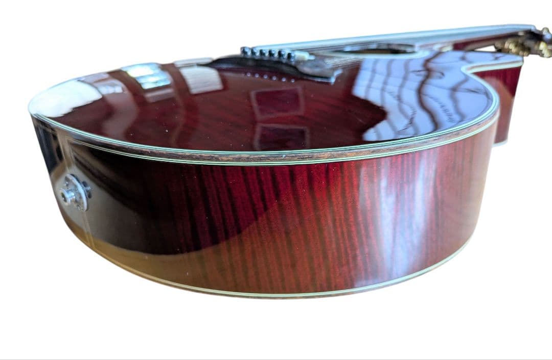 ナルト【美品】タカミネ NPT115　杢目ワインレッド