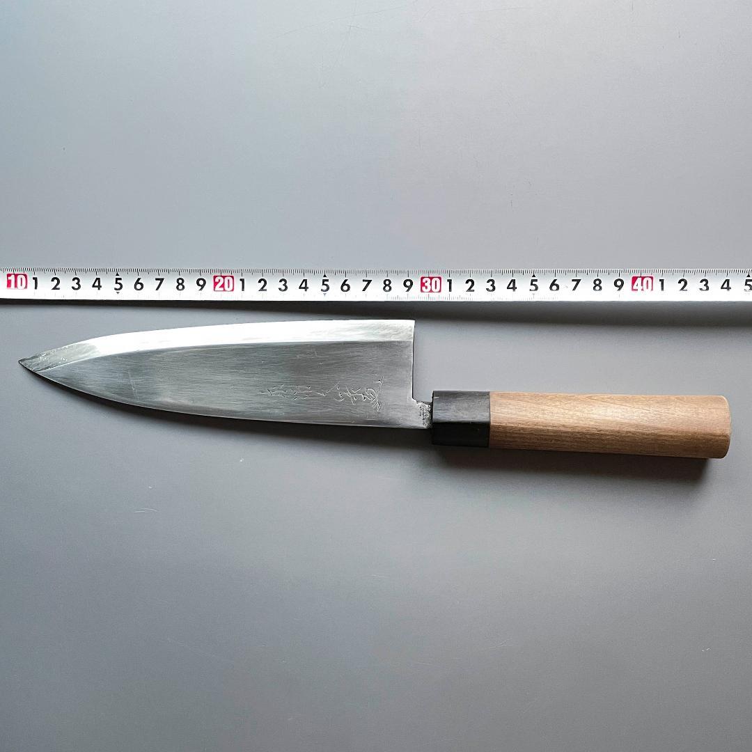 東源久一 出刃包丁 6.5寸（刃渡り193cm） 水牛柄