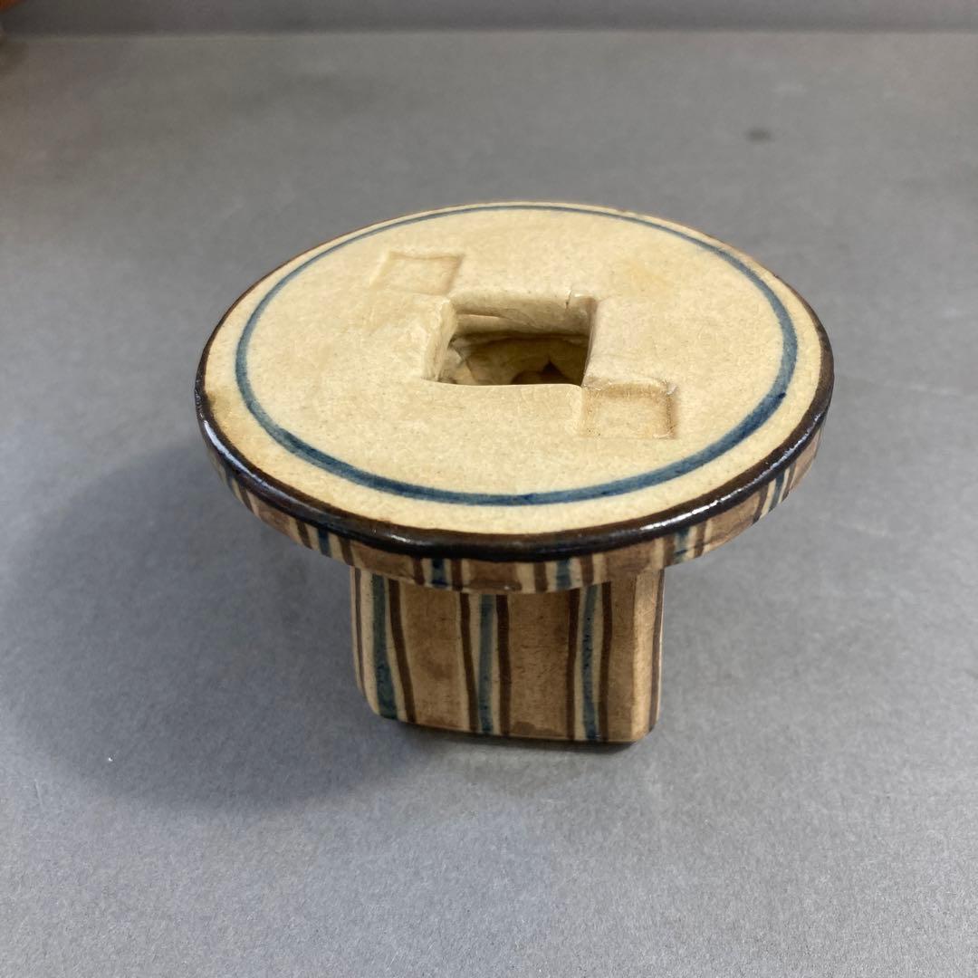 茶道具　蓋置　葆光斎書付　葵窯　加藤俊雄　造　共箱　S228FO