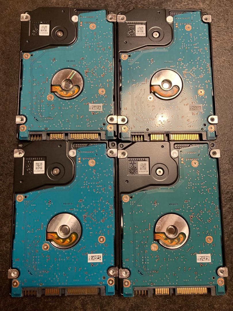 m*k様 東芝製 3TB 2.5インチ HDD ４本SET