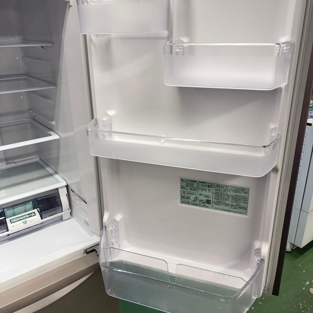 718 関東圏　半年保証付　冷蔵庫　大型　右開き　300L強 自動製氷機　極美品