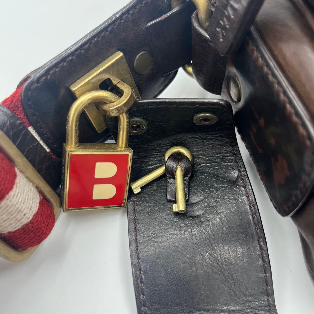 BALLY バリー サコッシュ トレスポ カデナ ショルダーバッグ ブラウン