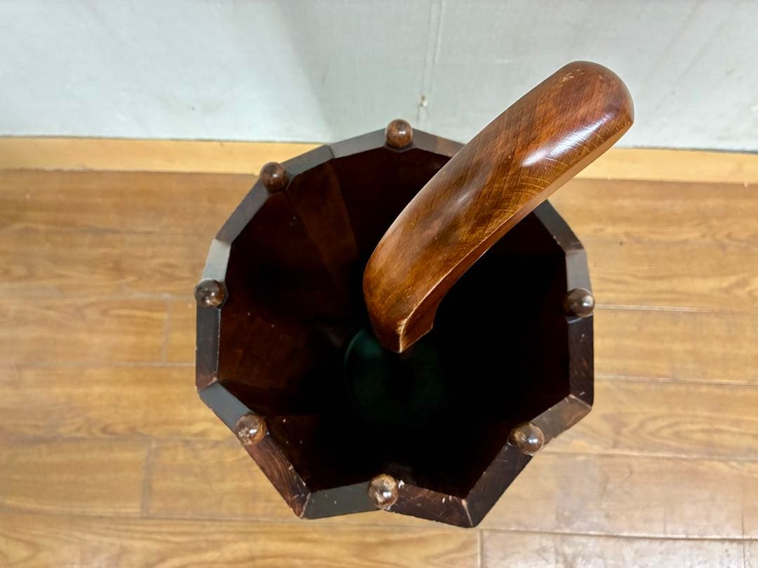 管392☆イタリア製☆ ガリンベルティ ☆木製☆アンブレラスタンド☆傘立て