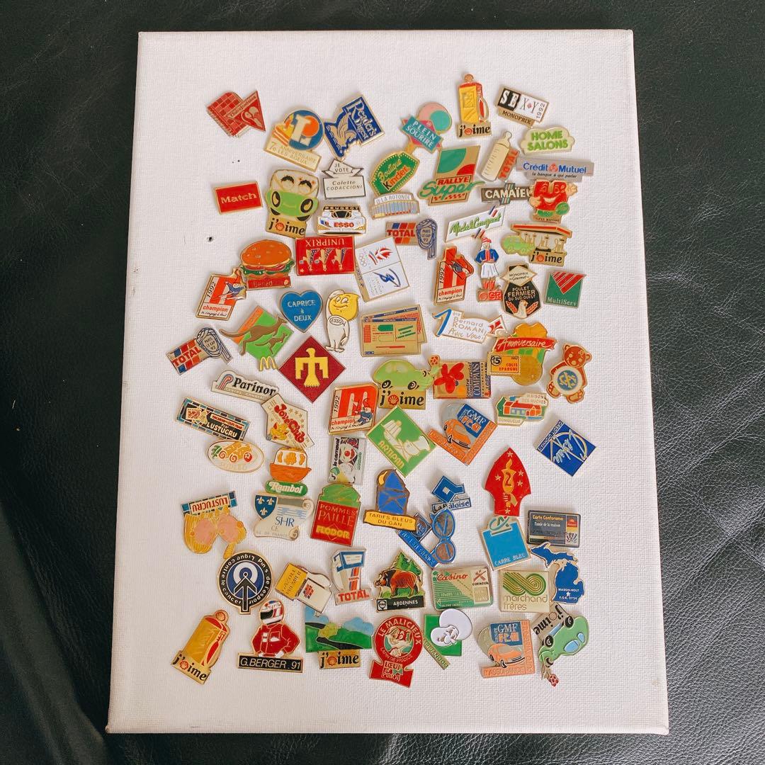 【まとめ売り大特価】　アメリカ　ヨーロッパ　ピンブローチ 74点セット