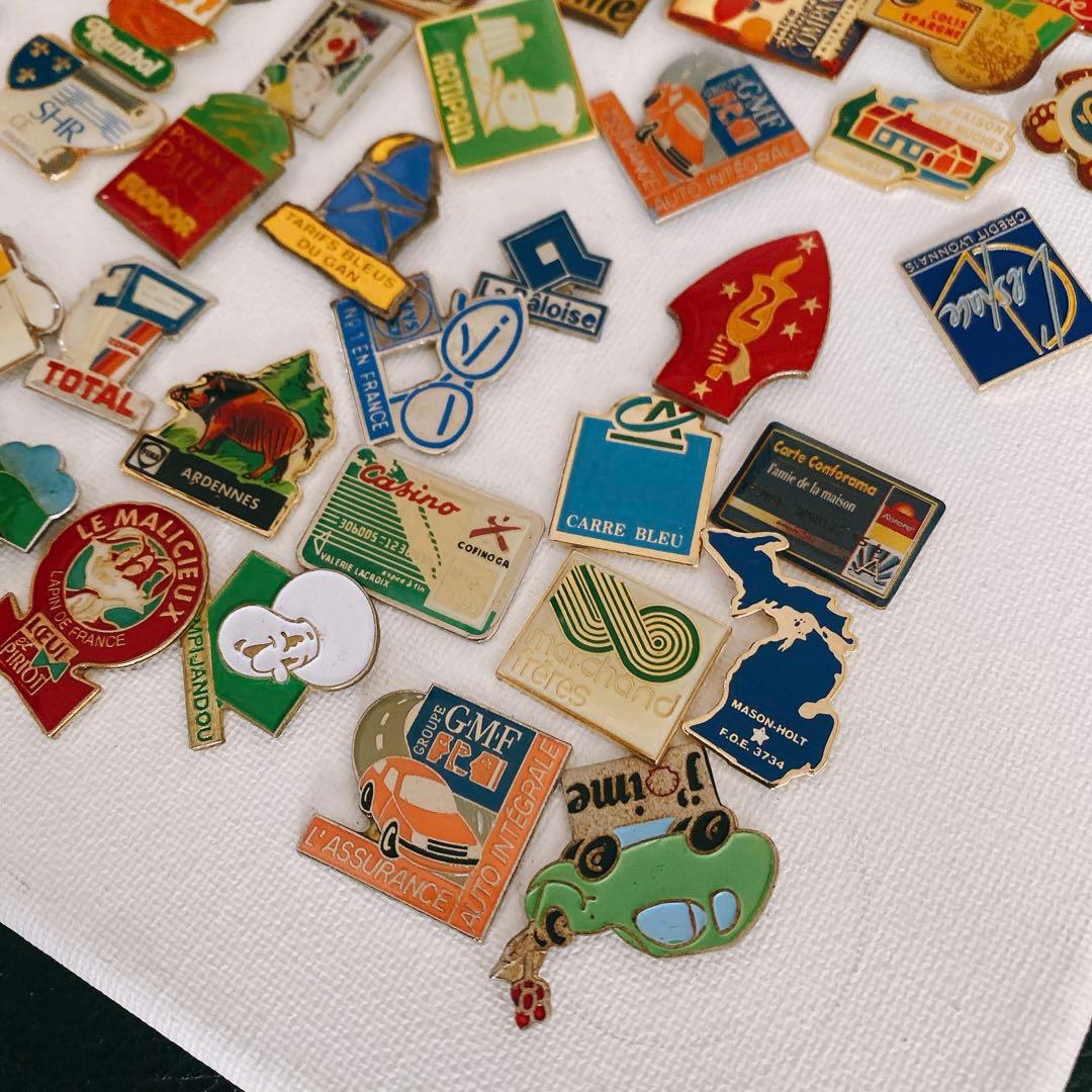 【まとめ売り大特価】　アメリカ　ヨーロッパ　ピンブローチ 74点セット