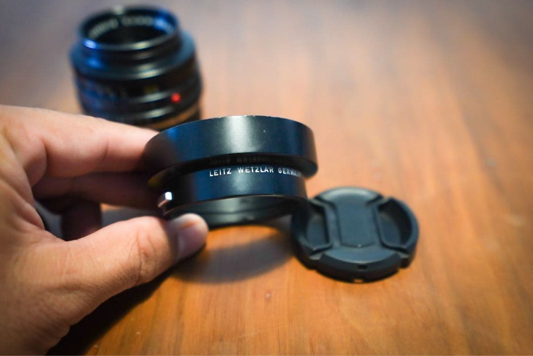 ライカ　ライツ　ドイツ製 ズミクロンR 50mm F2(OH済み)+純正フード